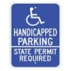 Disabled Handicapped Parking State Permit Required 